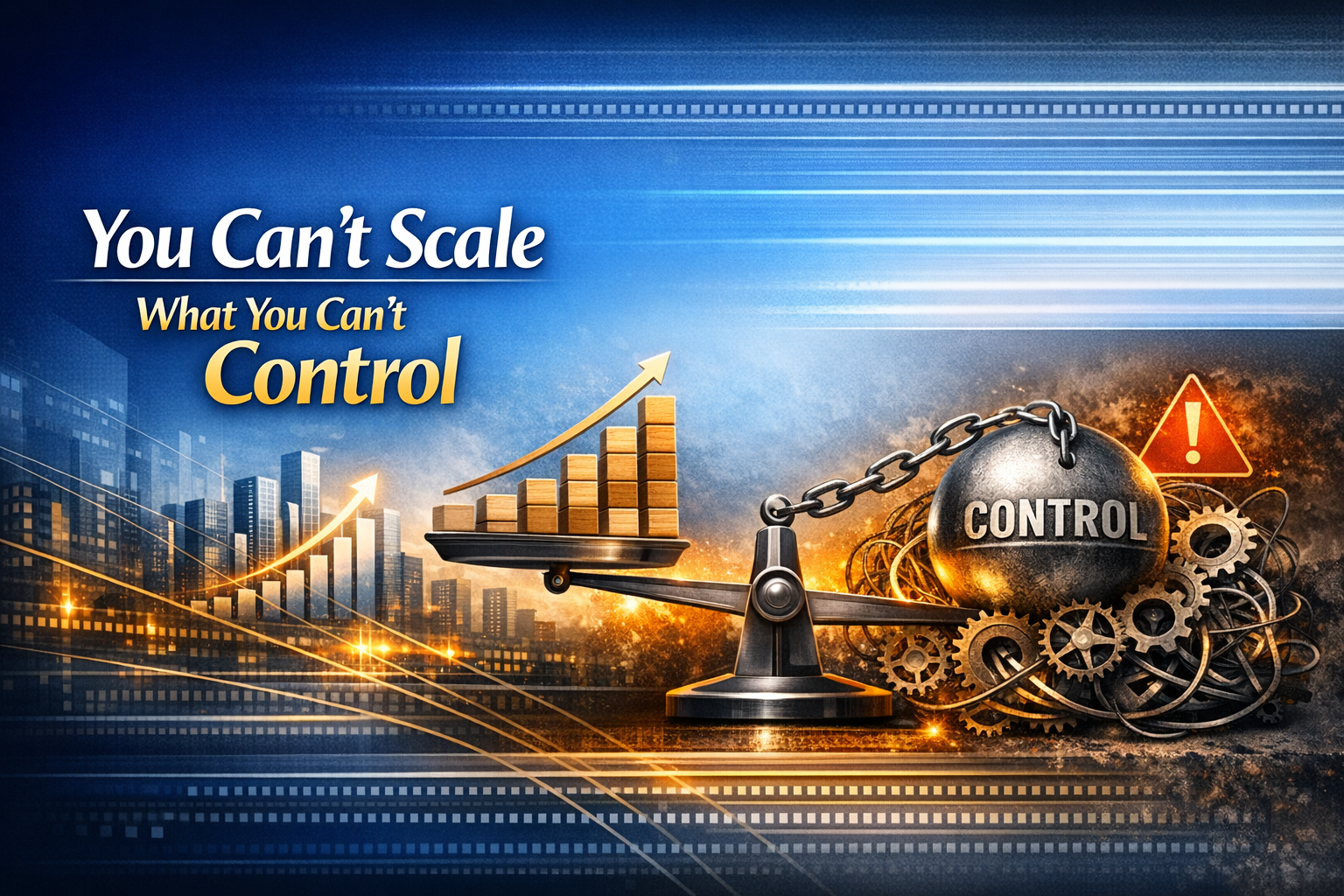  You Can’t Scale What You Can’t Control